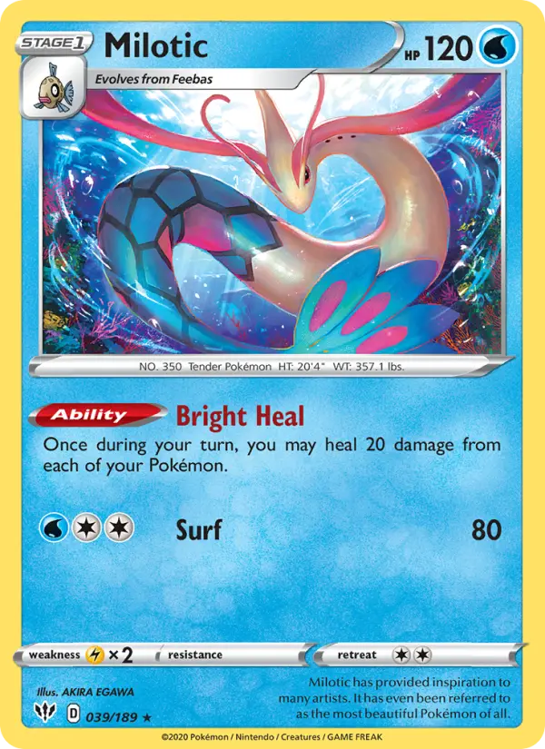 Milotic, Darkness Ablaze #39