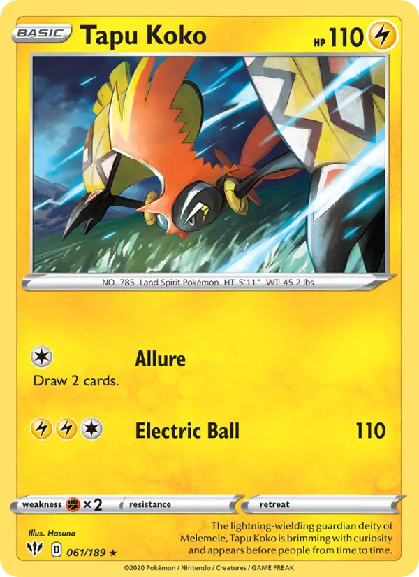 Tapu Koko, Darkness Ablaze #61