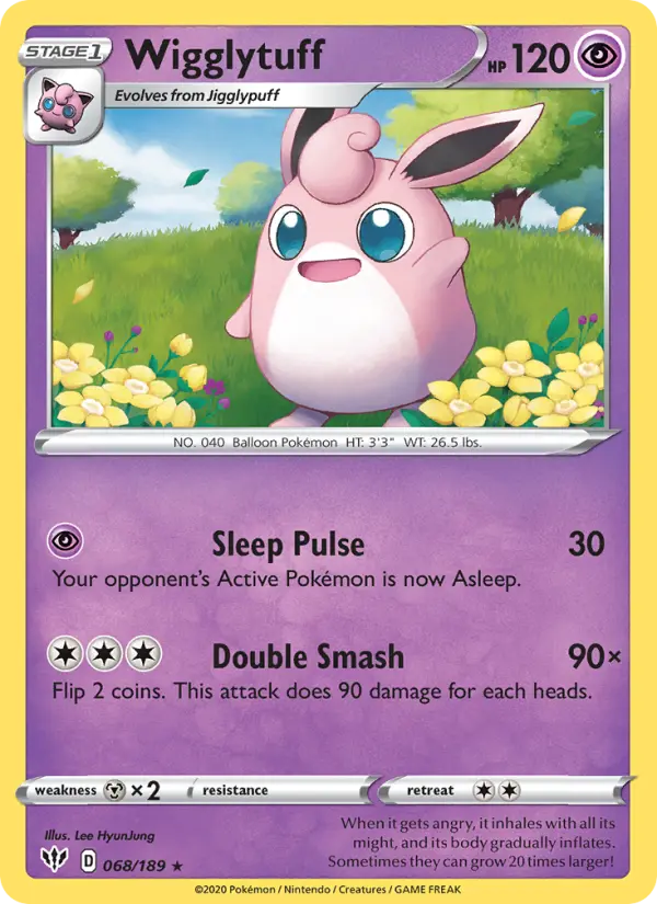 Wigglytuff, Darkness Ablaze #68