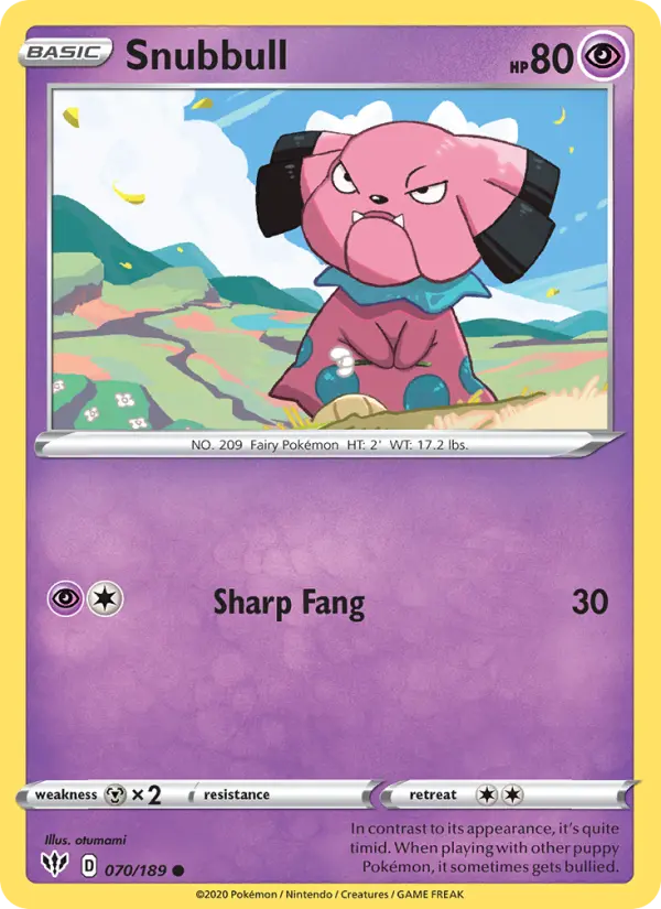 Snubbull, Darkness Ablaze #70