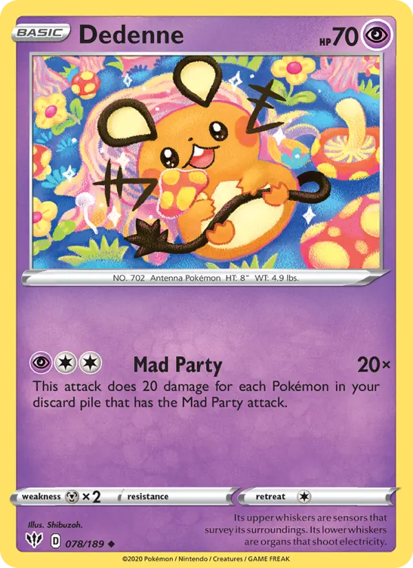 Dedenne, Darkness Ablaze #78