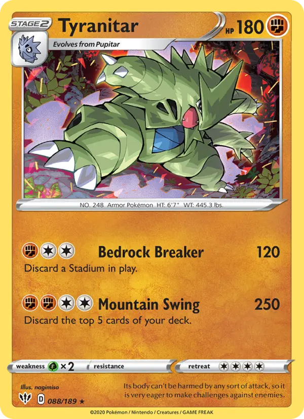 Tyranitar, Darkness Ablaze #88