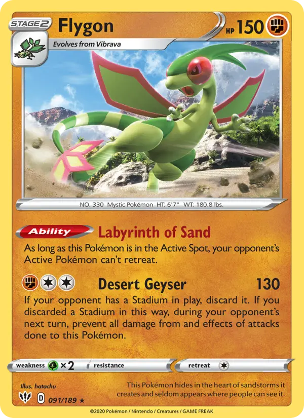 Flygon, Darkness Ablaze #91
