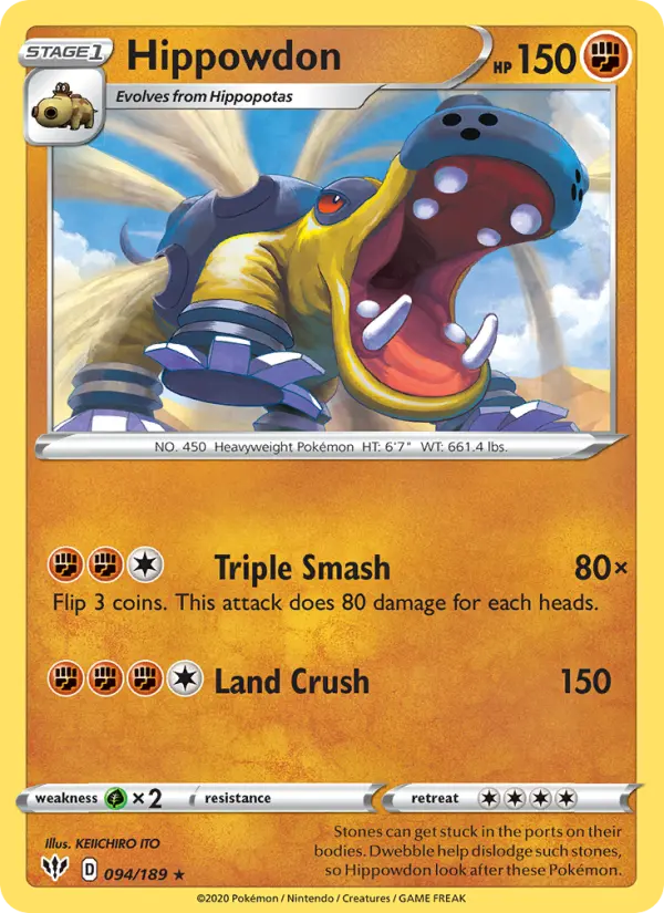 Hippowdon, Darkness Ablaze #94