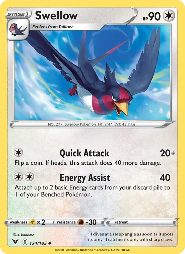 Swellow, Vivid Voltage #134