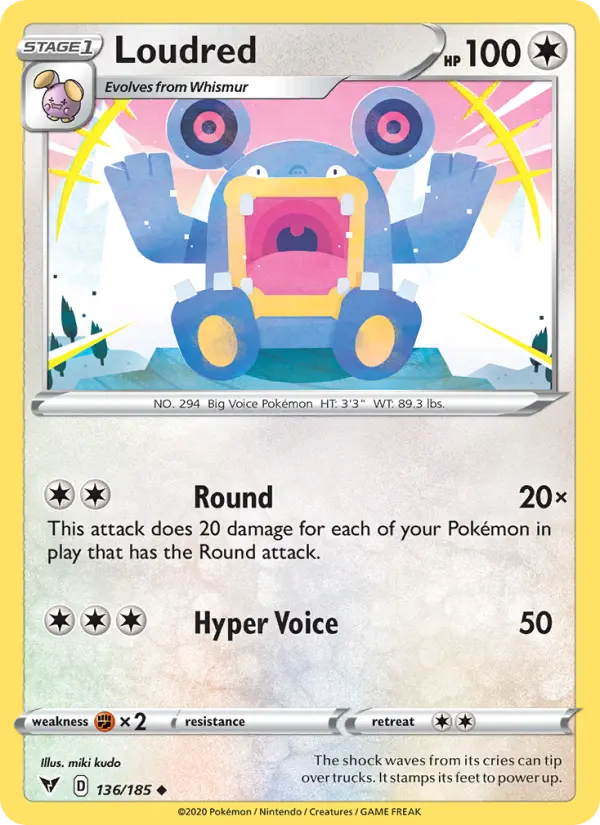 Loudred, Vivid Voltage #136