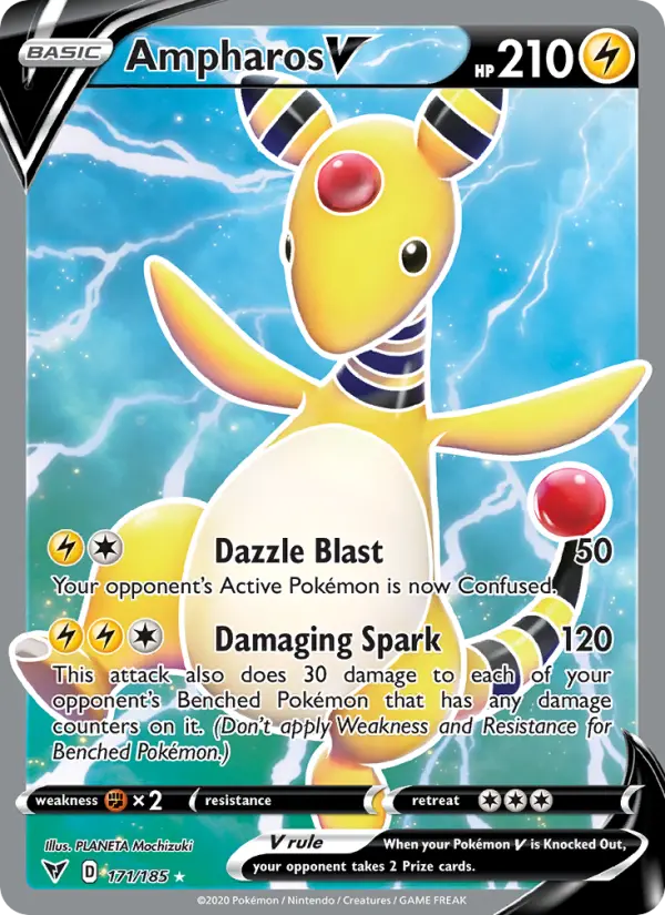 Ampharos V, Vivid Voltage #171