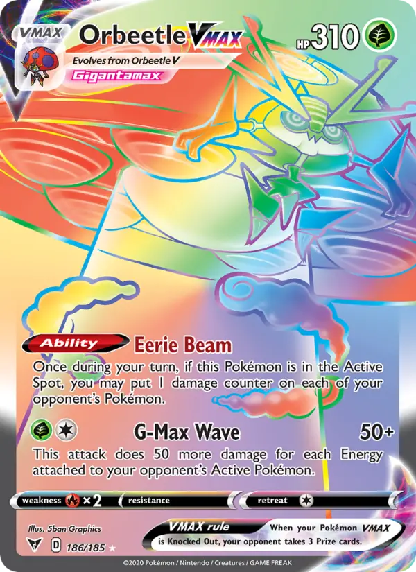 Orbeetle VMAX, Vivid Voltage #186