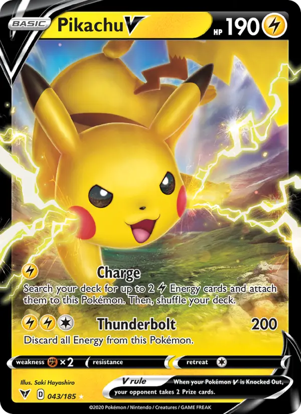 Pikachu V, Vivid Voltage #43