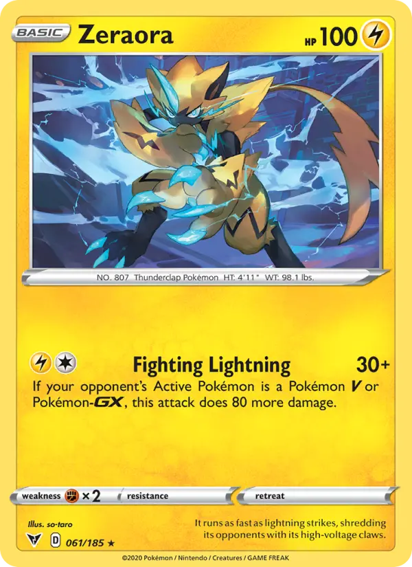 Zeraora, Vivid Voltage #61