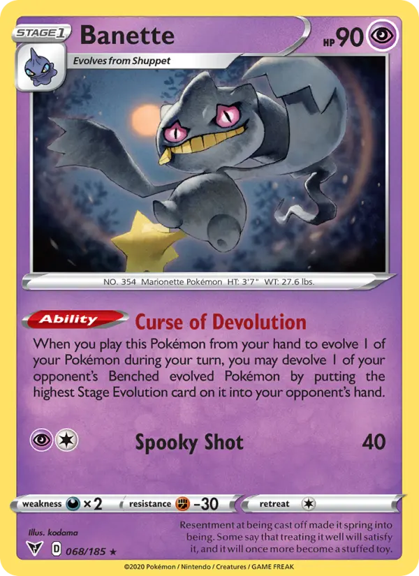 Banette, Vivid Voltage #68