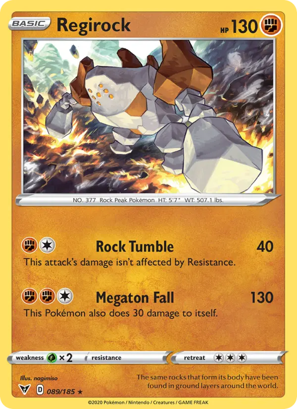 Regirock, Vivid Voltage #89
