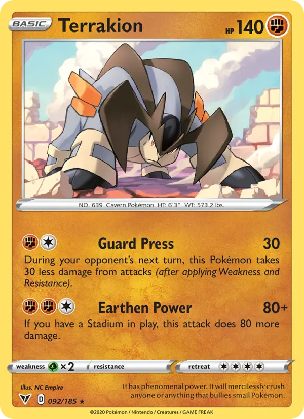 Terrakion, Vivid Voltage #92