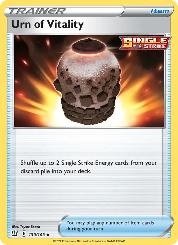Urn of Vitality, Battle Styles #139
