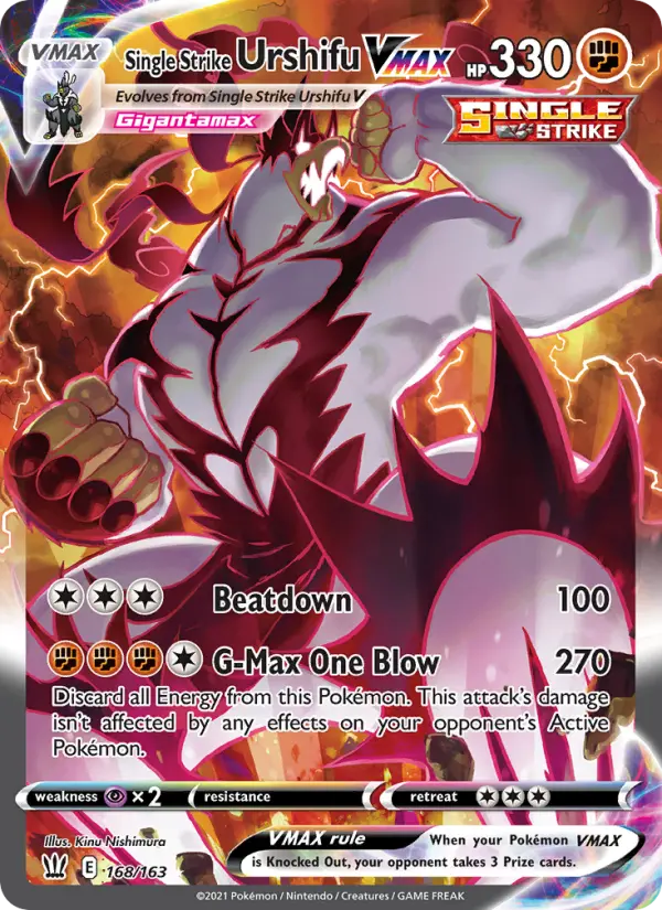 Single Strike Urshifu VMAX, Battle Styles #168