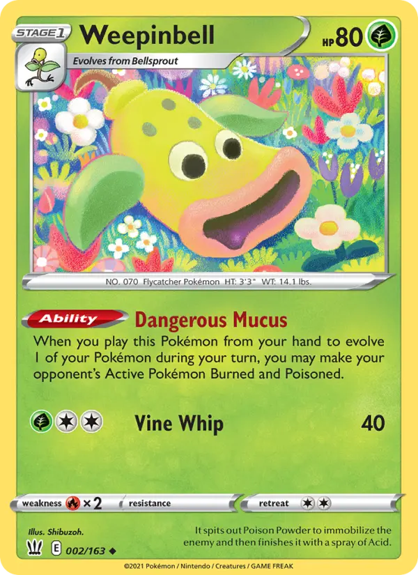 Weepinbell, Battle Styles #2