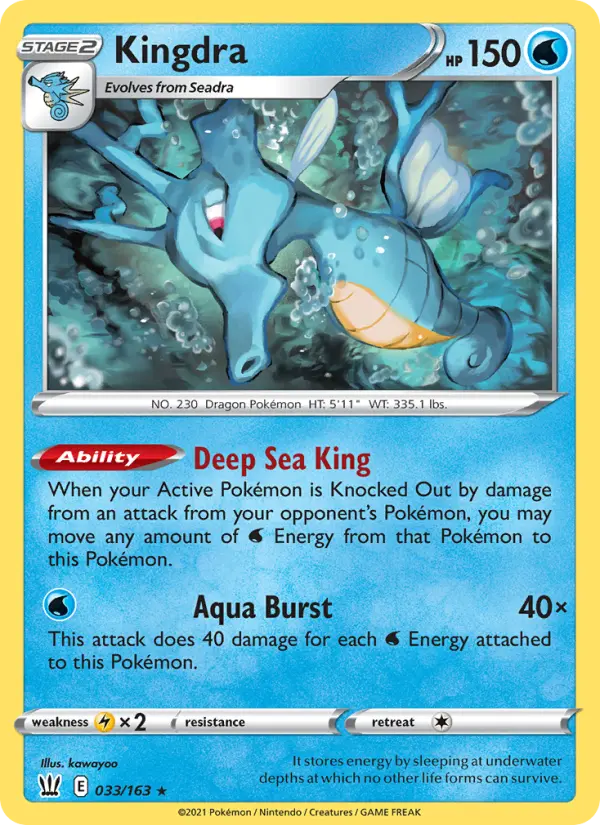 Kingdra, Battle Styles #33