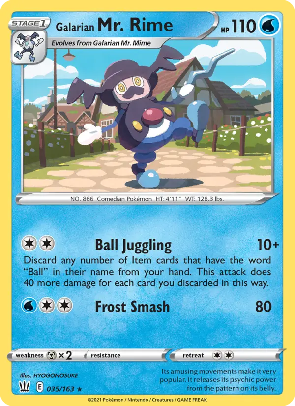 Galarian Mr. Rime, Battle Styles #35
