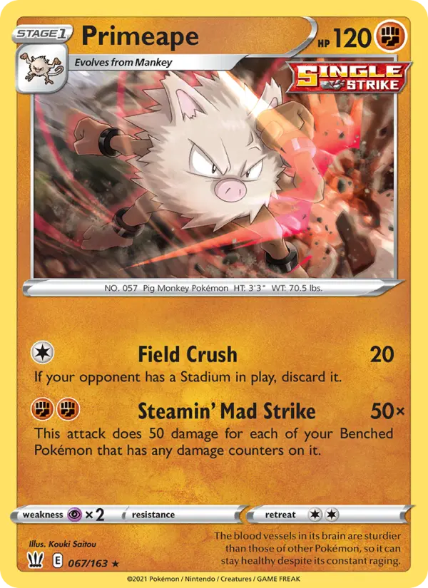 Primeape, Battle Styles #67
