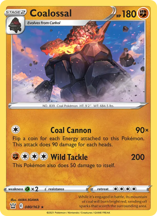 Coalossal, Battle Styles #80