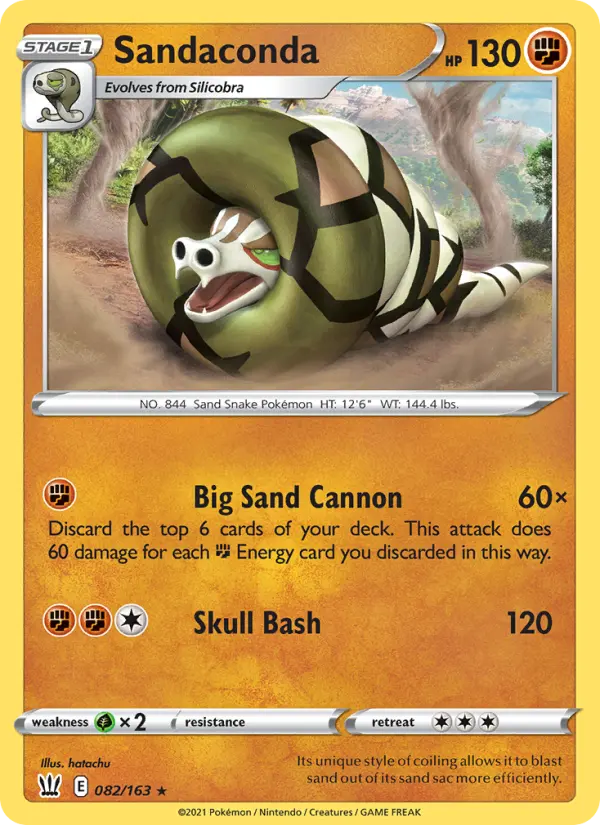 Sandaconda, Battle Styles #82