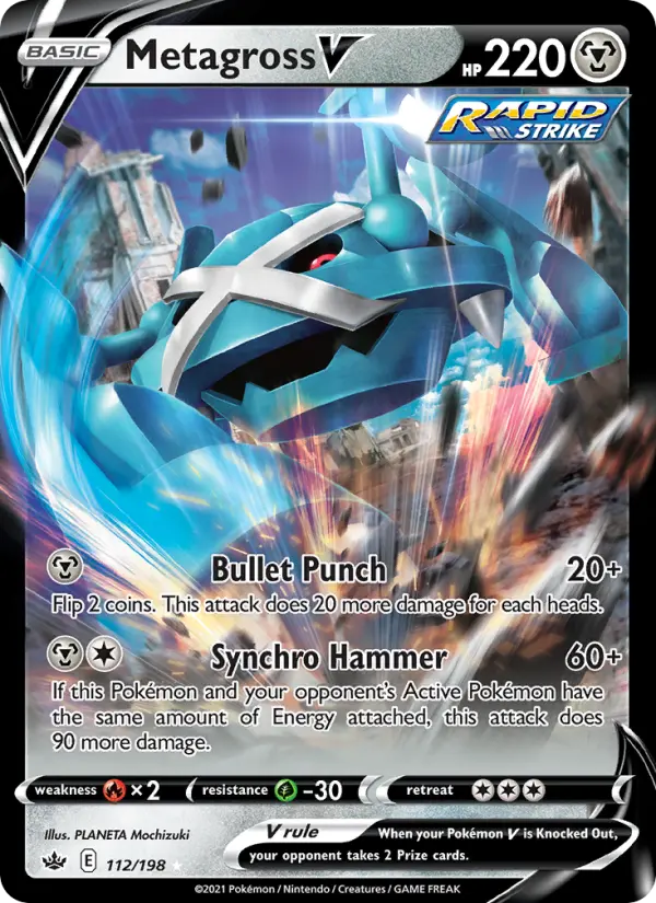 Metagross V, Chilling Reign #112