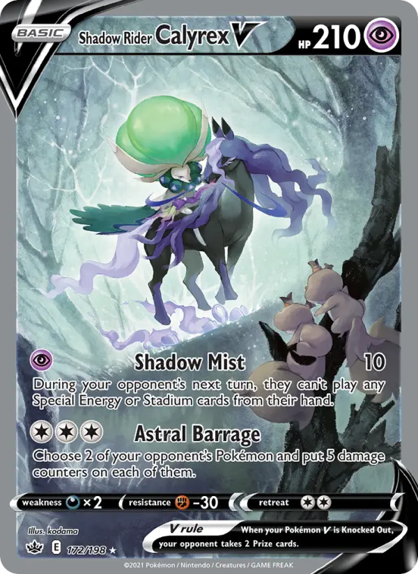 Shadow Rider Calyrex V, Chilling Reign #172