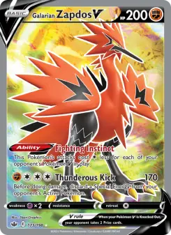 Galarian Zapdos V, Chilling Reign #173/198