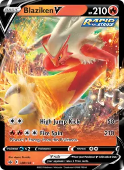 Blaziken V, Chilling Reign #20/198