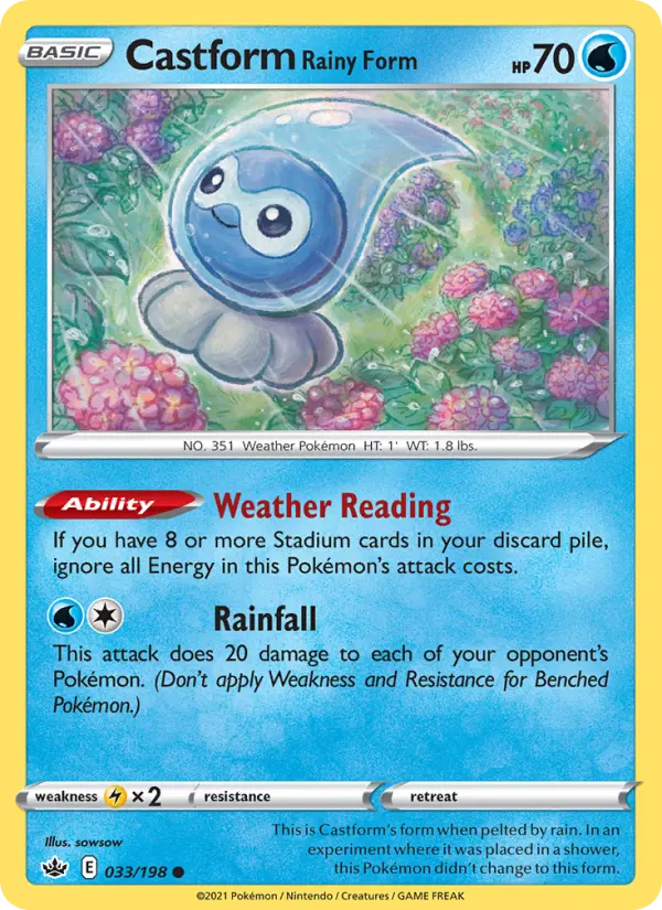 Castform Rainy Form, Chilling Reign #33