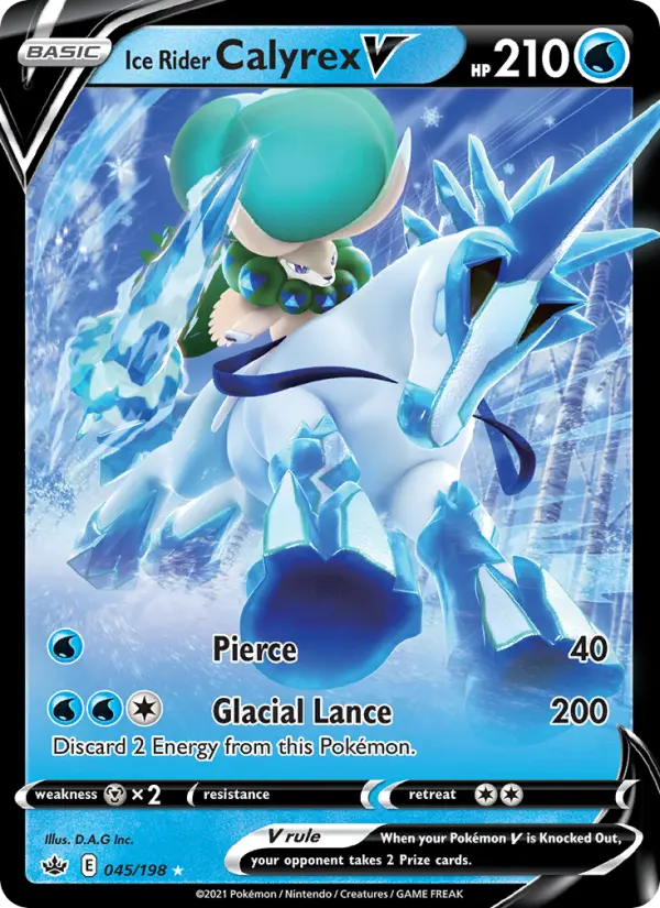 Ice Rider Calyrex V, Chilling Reign #45