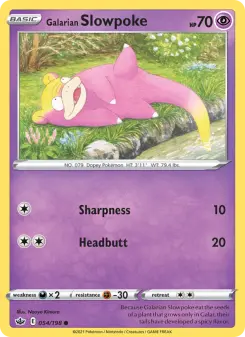 Galarian Slowpoke, Chilling Reign #54/198