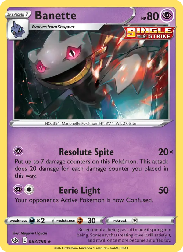 Banette, Chilling Reign #63