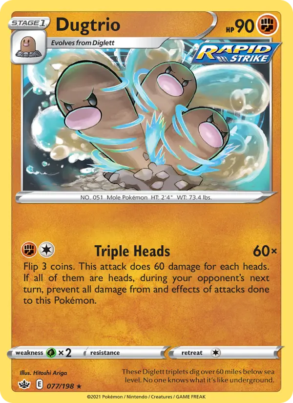 Dugtrio, Chilling Reign #77