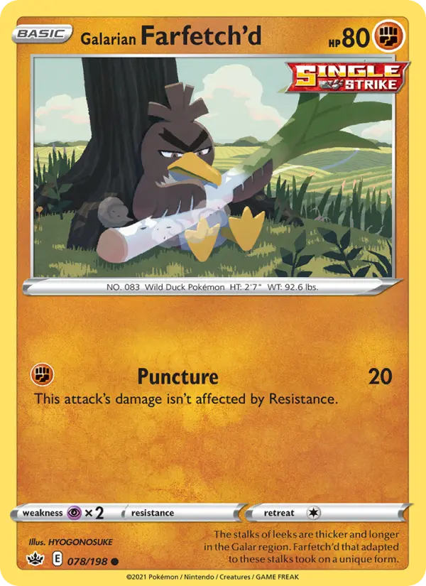 Galarian Farfetch'd, Chilling Reign #78