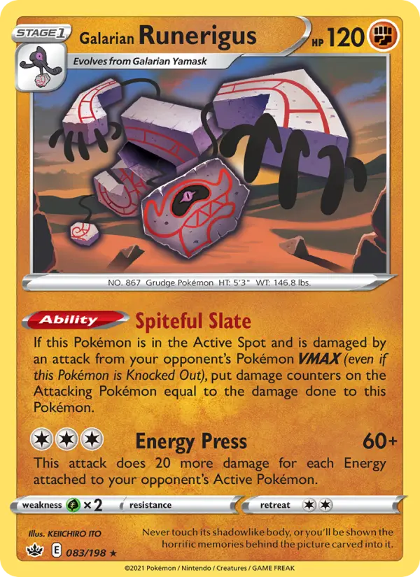 Galarian Runerigus, Chilling Reign #83