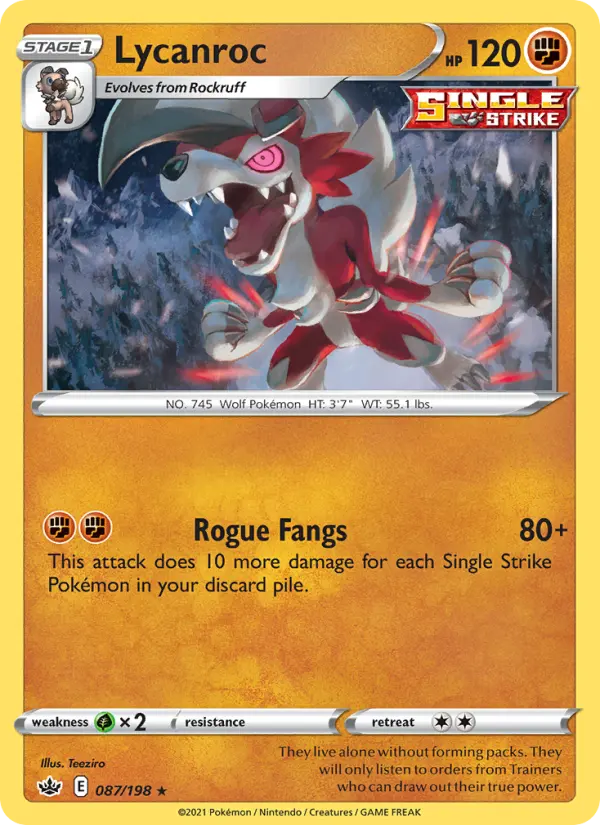 Lycanroc, Chilling Reign #87