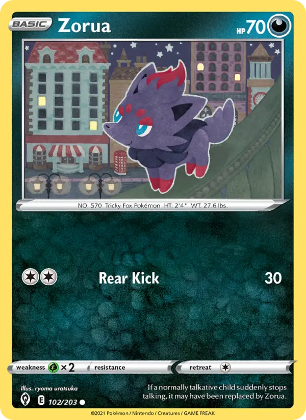 Zorua, Evolving Skies #102