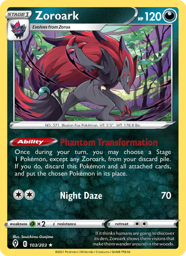 Zoroark, Evolving Skies #103