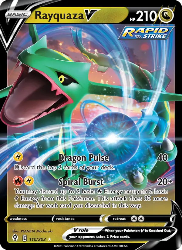 Rayquaza V, Evolving Skies #110