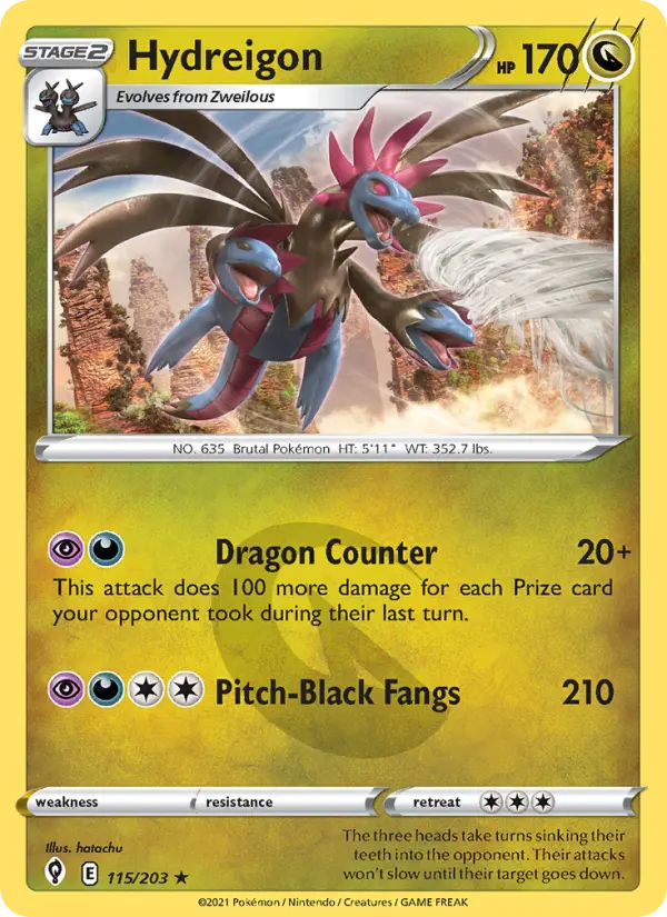 Hydreigon, Evolving Skies #115