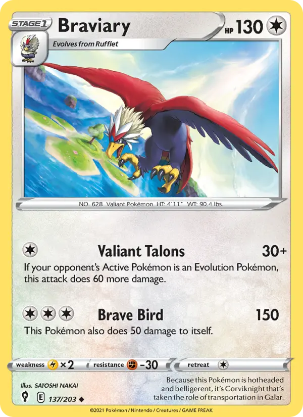 Braviary, Evolving Skies #137