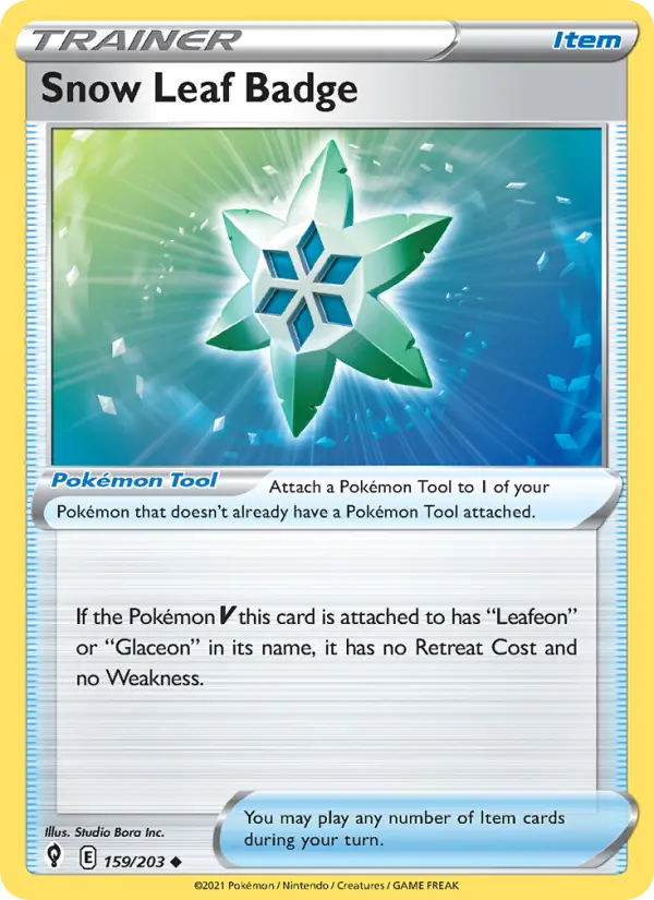 Snow Leaf Badge, Evolving Skies #159