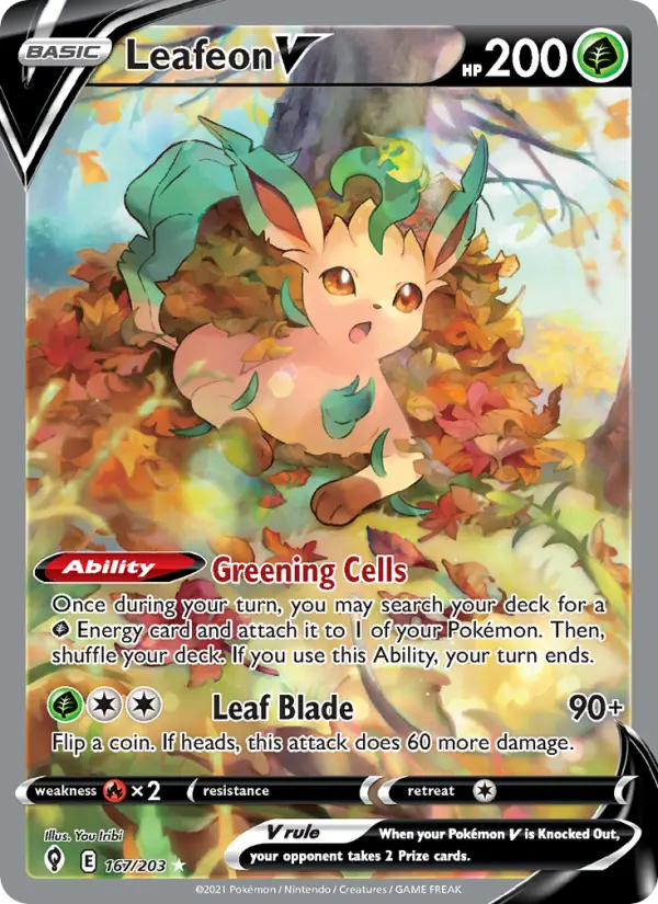 Leafeon V, Evolving Skies #167