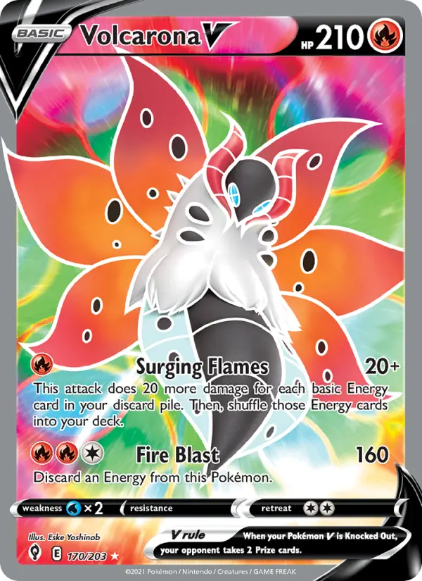 Volcarona V, Evolving Skies #170