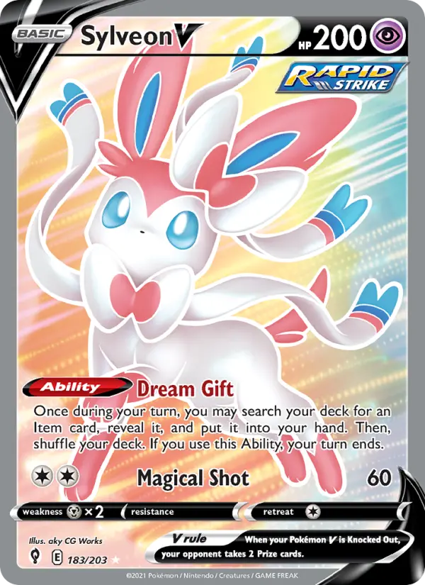 Sylveon V, Evolving Skies #183