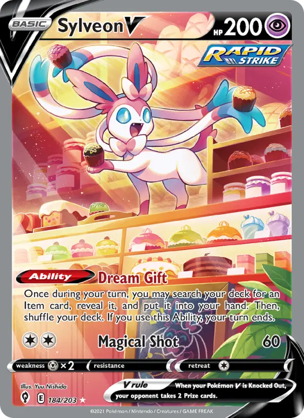 Sylveon V, Evolving Skies #184