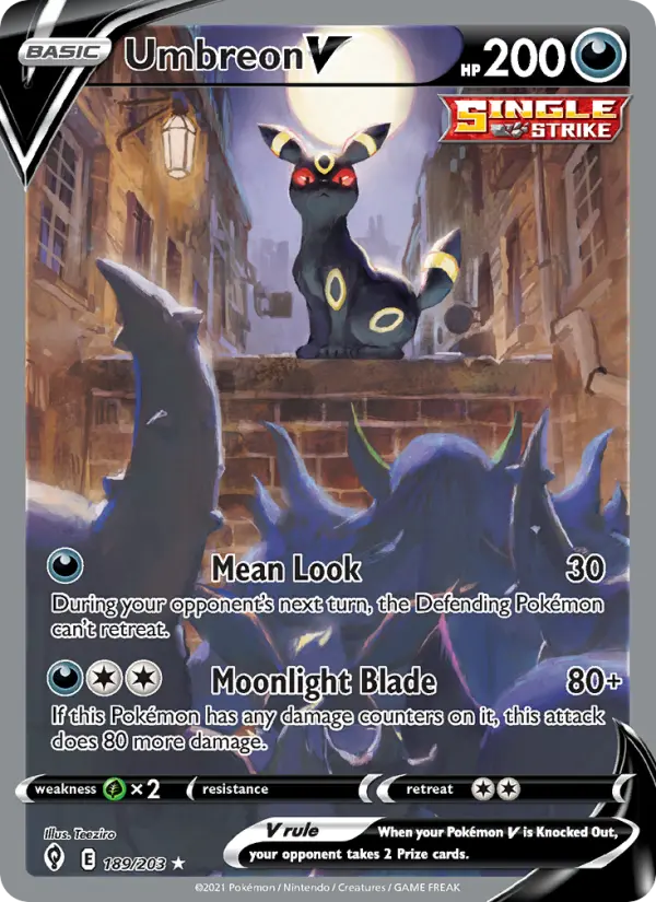 Umbreon V, Evolving Skies #189