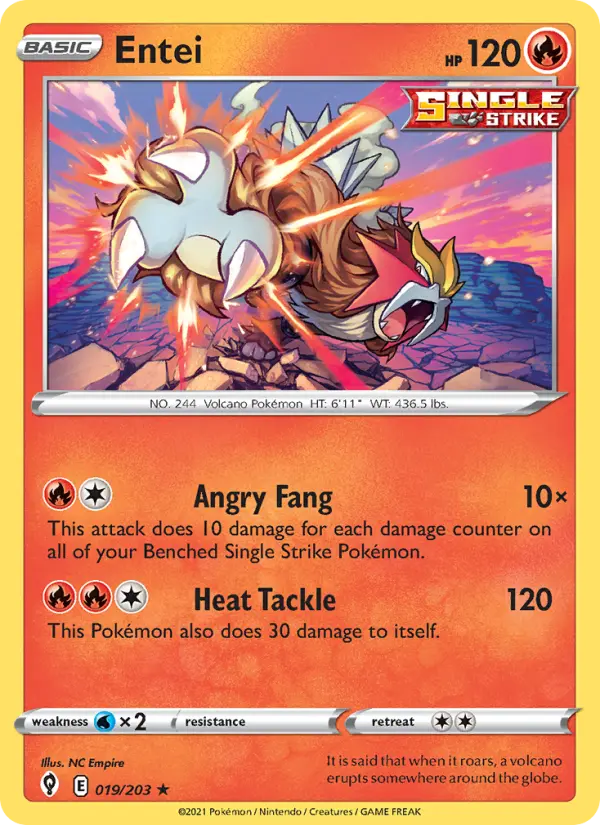 Entei, Evolving Skies #19