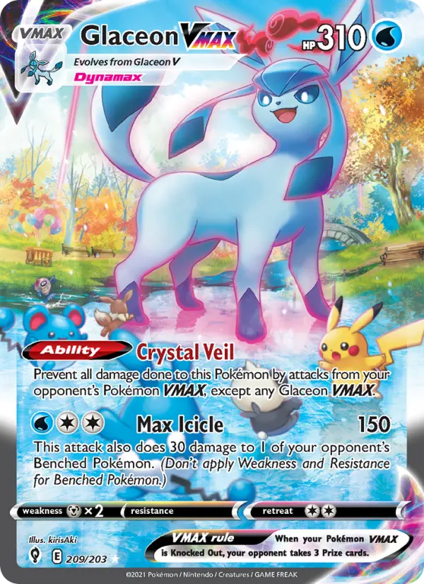 Glaceon VMAX, Evolving Skies #209
